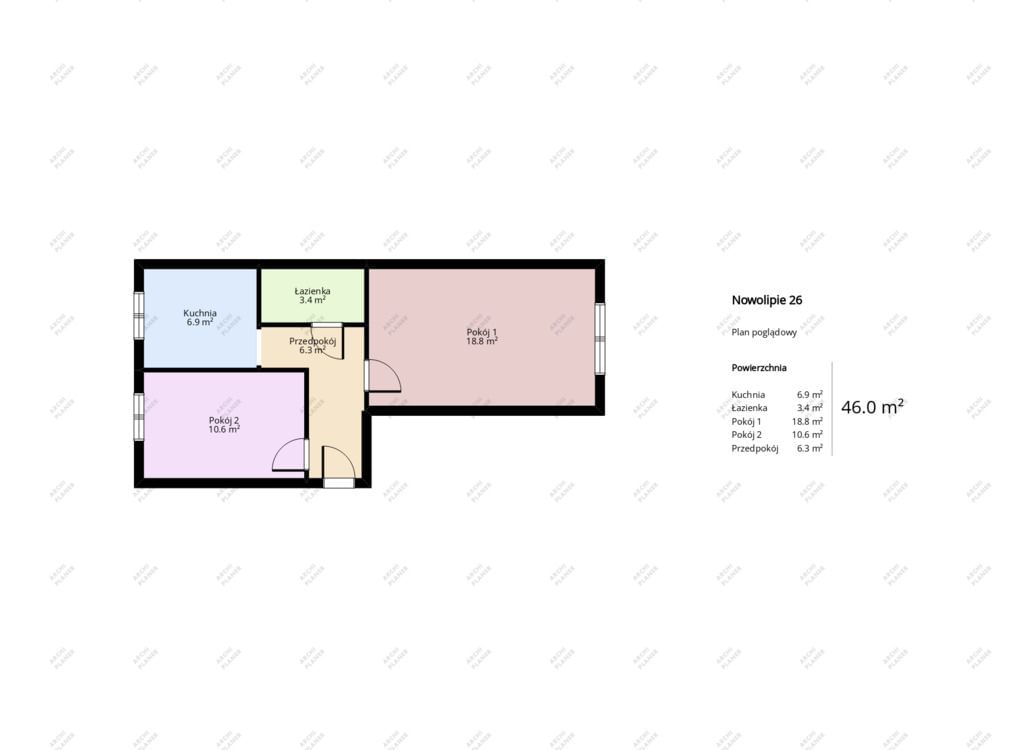 Mieszkanie 2 pokojowe na Sprzedaż