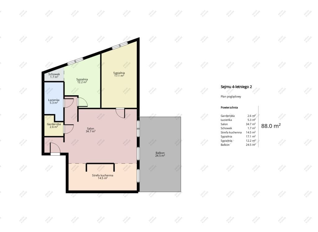 Mieszkanie 3 pokojowe na Sprzedaż