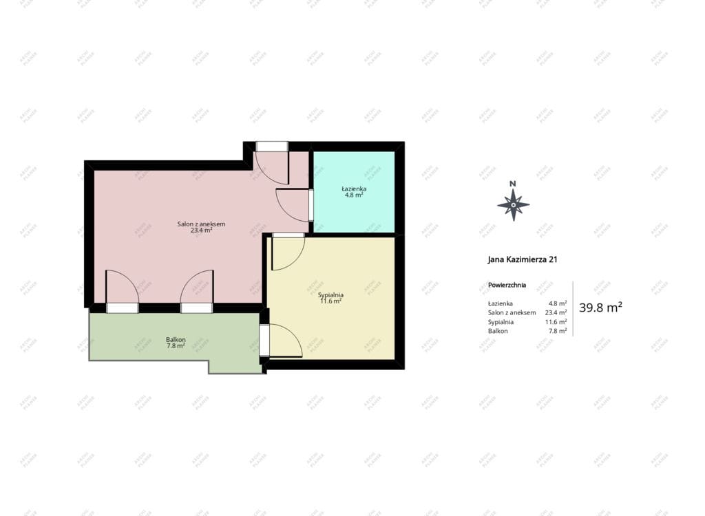 Mieszkanie 2 pokojowe na Sprzedaż