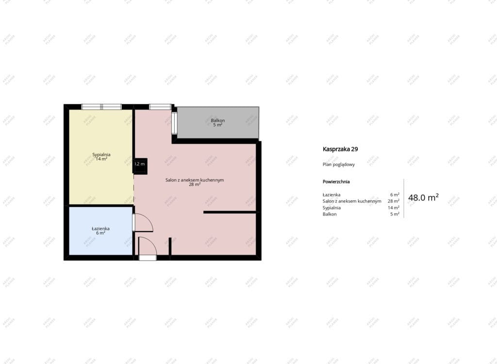 Mieszkanie 2 pokojowe na Sprzedaż