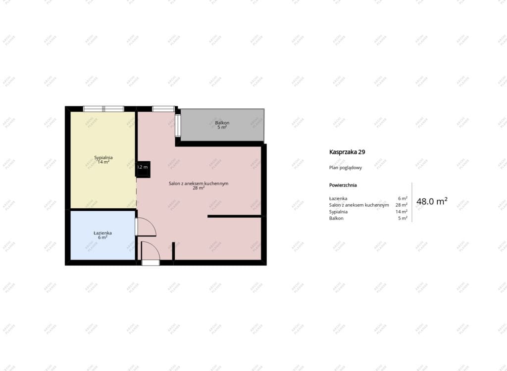 Mieszkanie 2 pokojowe na Wynajem