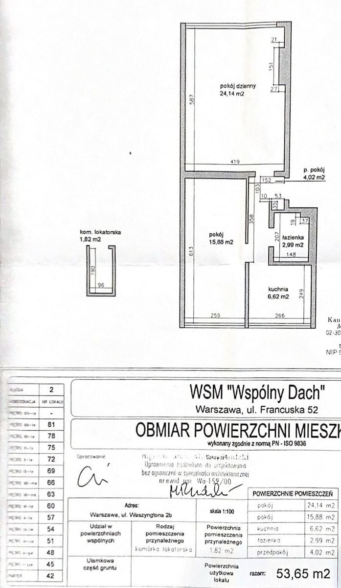 Mieszkanie 2 pokojowe na Sprzedaż