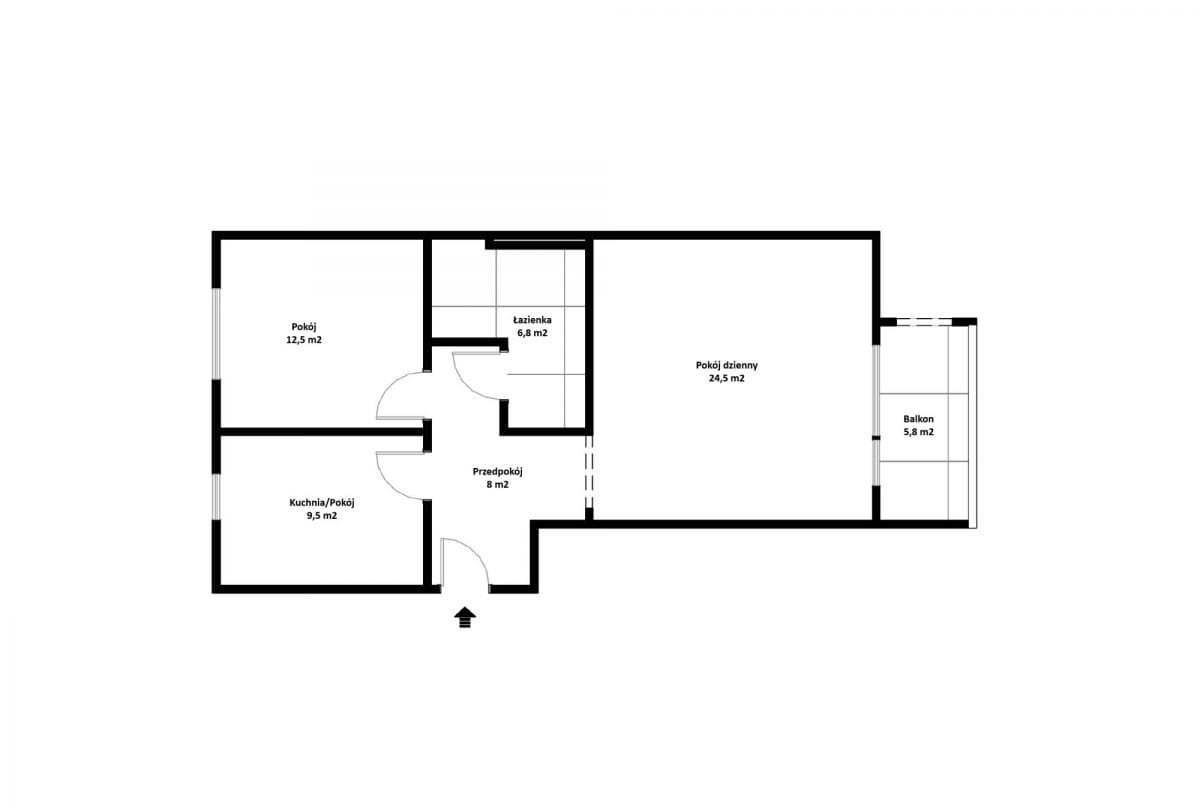 Mieszkanie 2 pokojowe na Sprzedaż