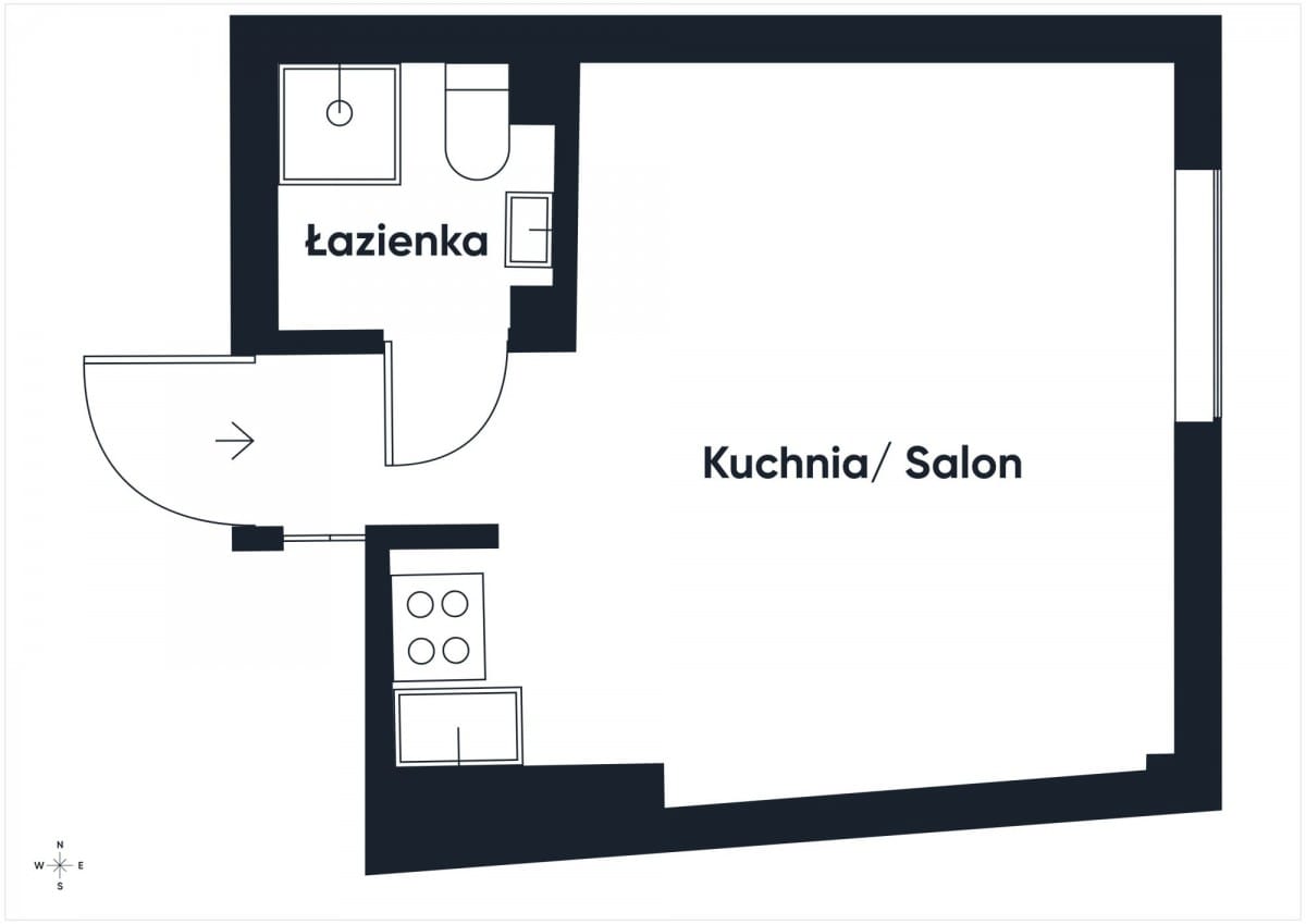 Mieszkanie 1 pokojowe na Wynajem