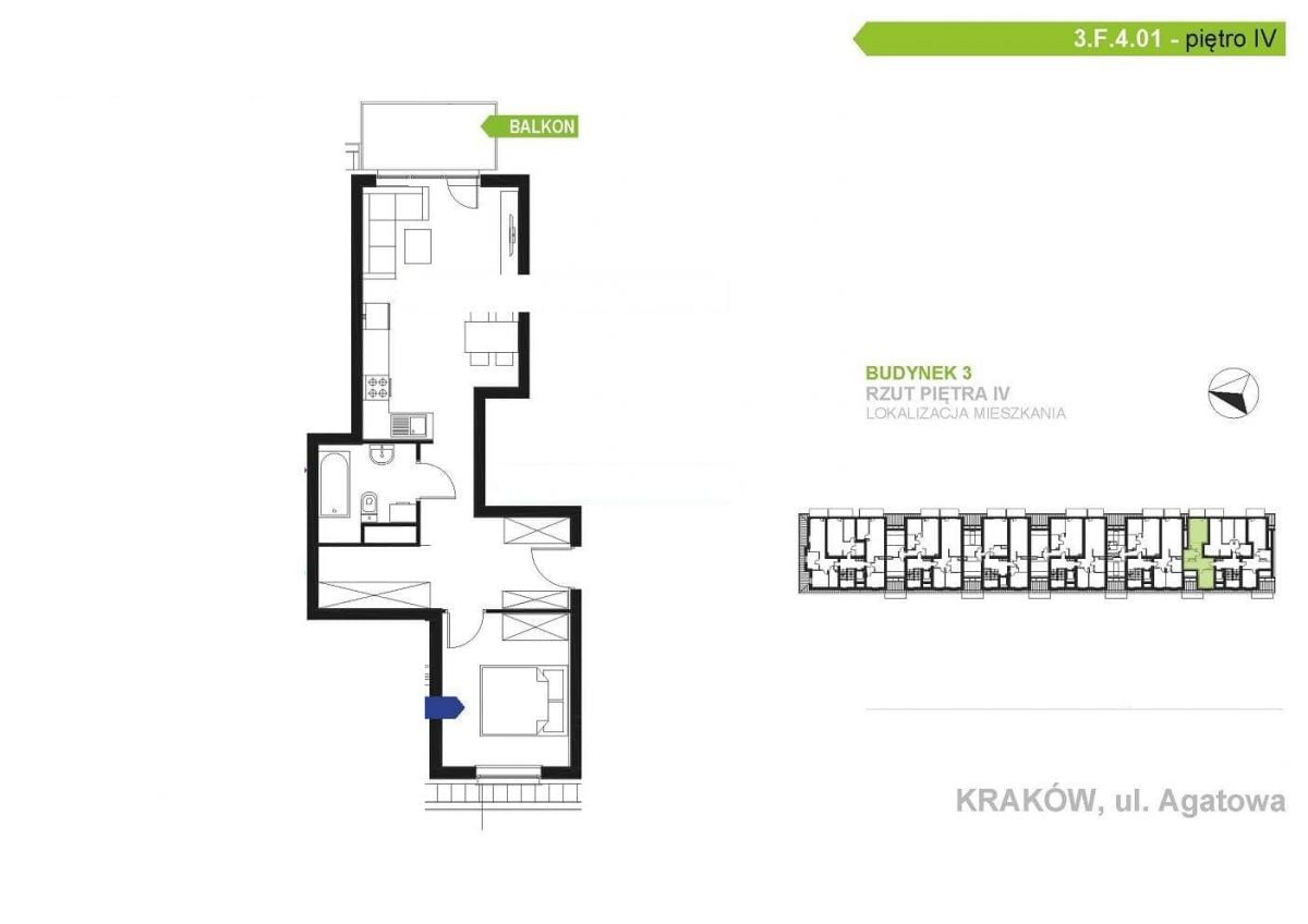 Mieszkanie 2 pokojowe na Sprzedaż