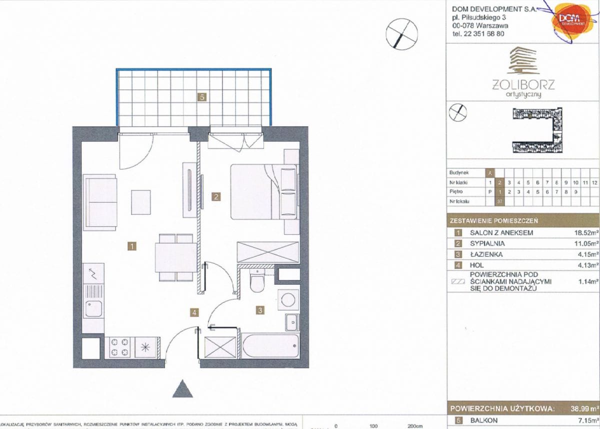 Mieszkanie 2 pokojowe na Sprzedaż