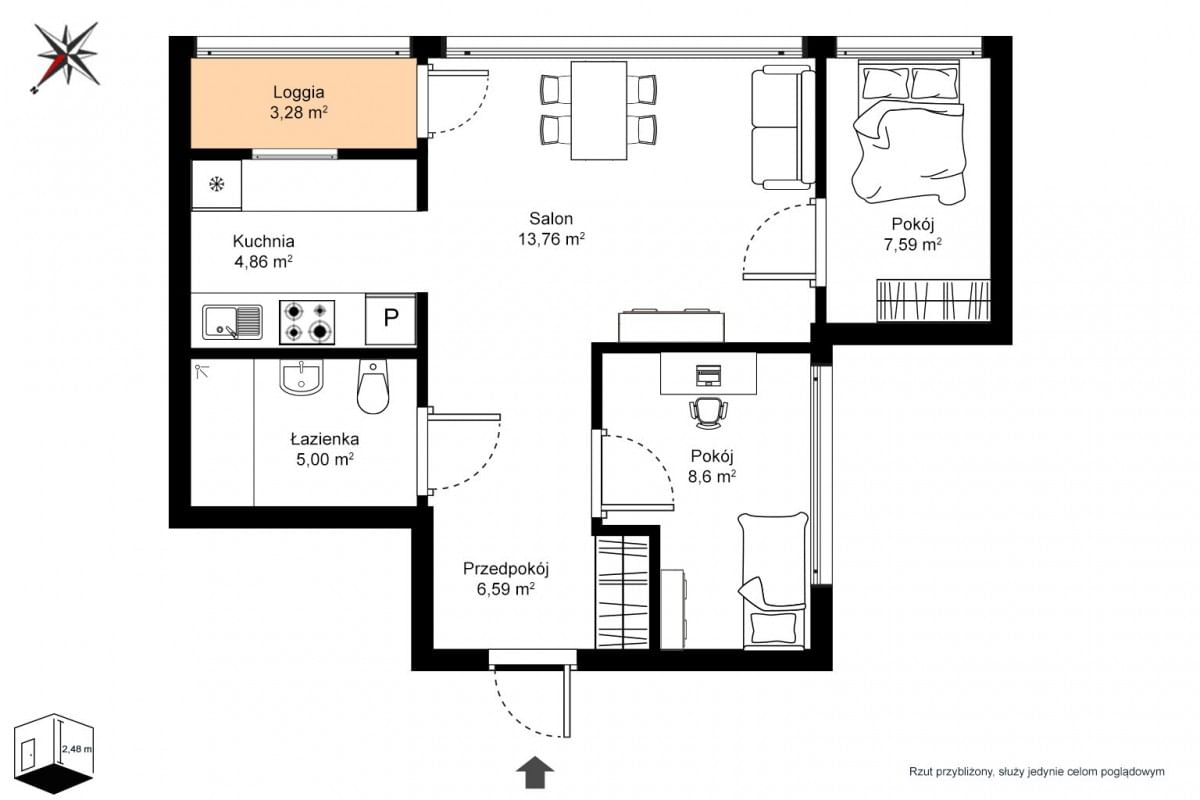 Mieszkanie 3 pokojowe na Sprzedaż