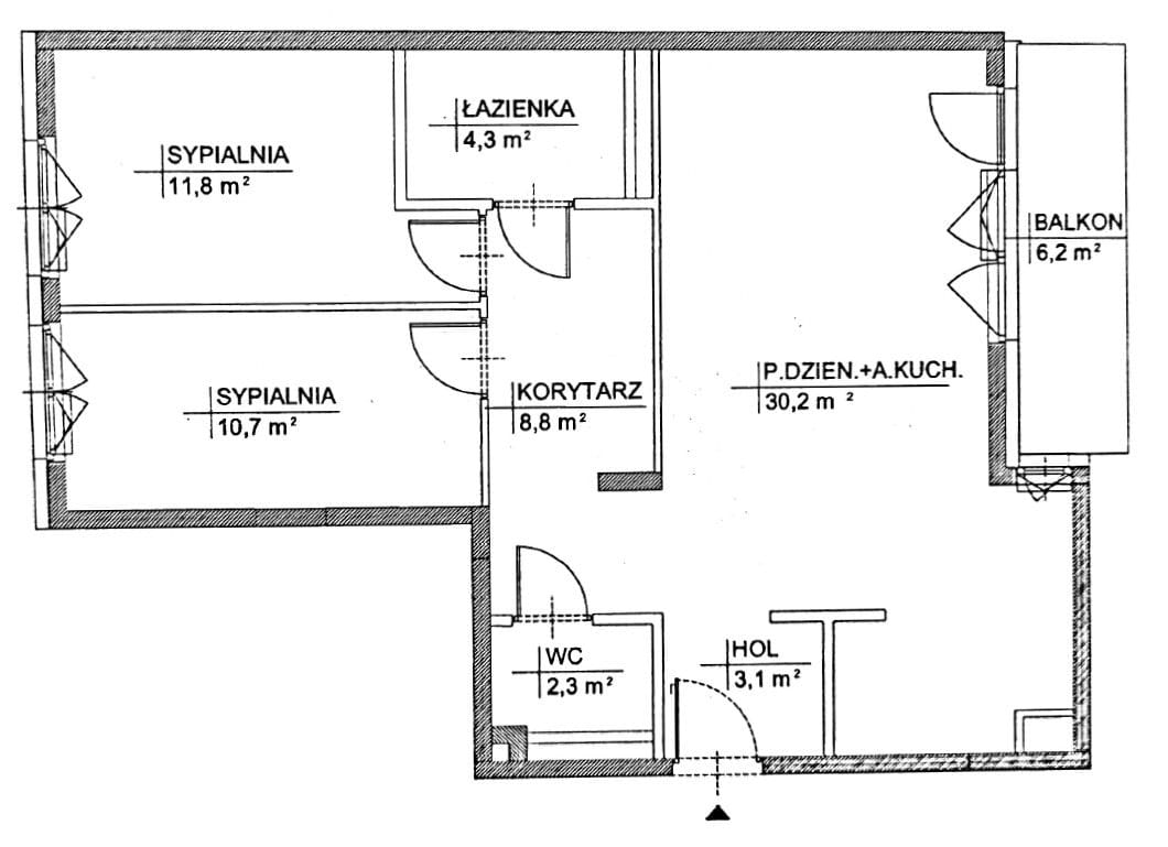 Mieszkanie 3 pokojowe na Sprzedaż