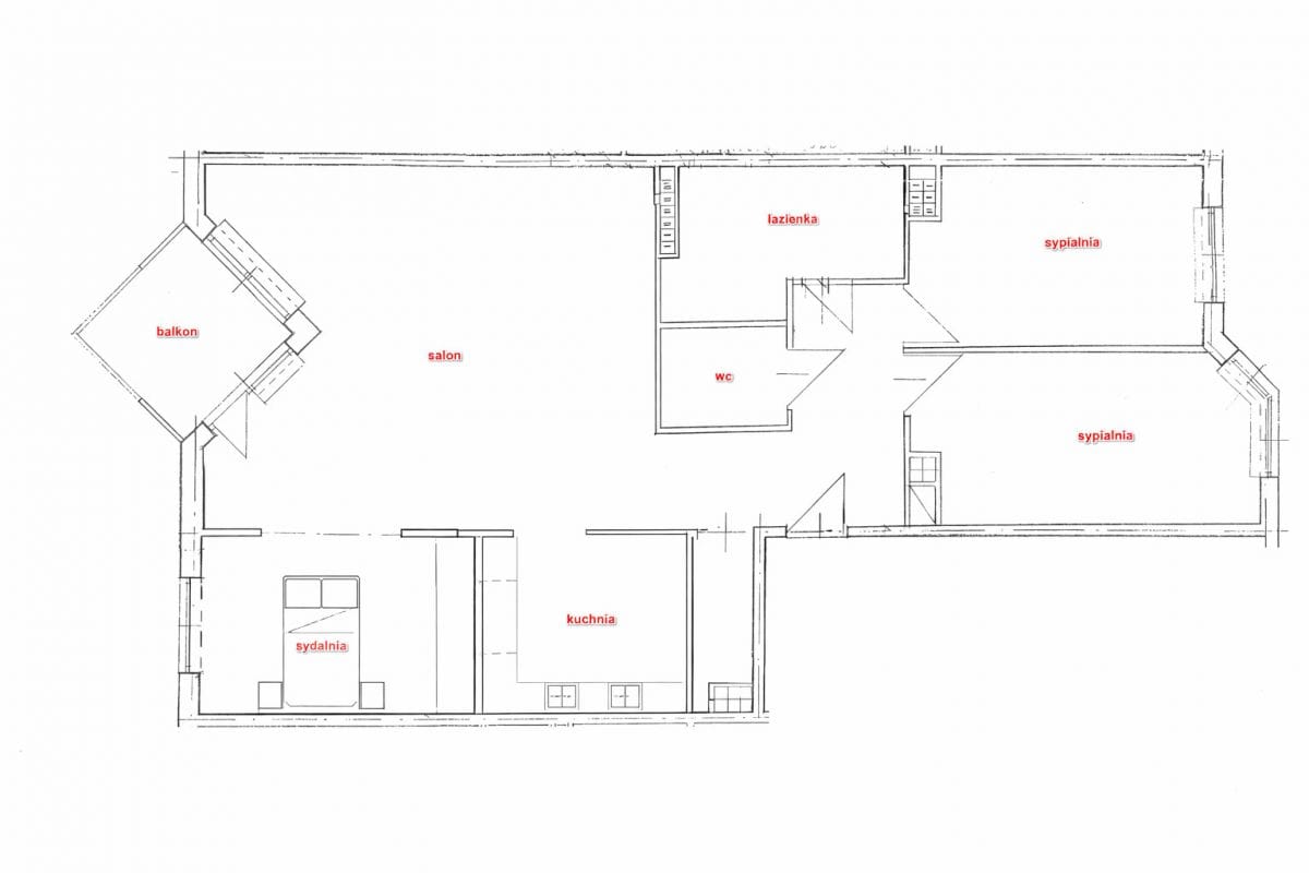 Mieszkanie 3 pokojowe na Sprzedaż