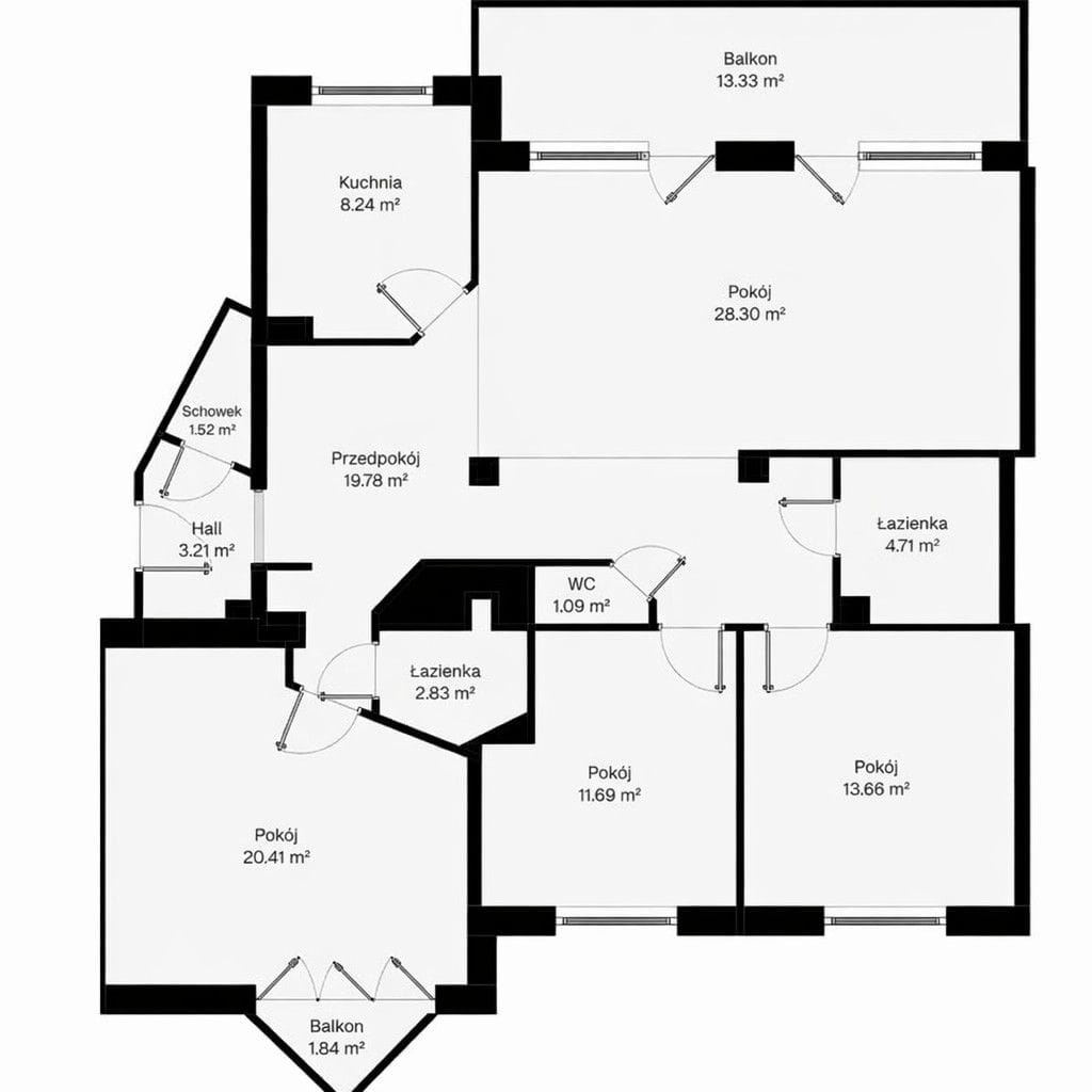 Mieszkanie 4 pokojowe na Sprzedaż