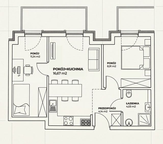 Mieszkanie 3 pokojowe na Sprzedaż