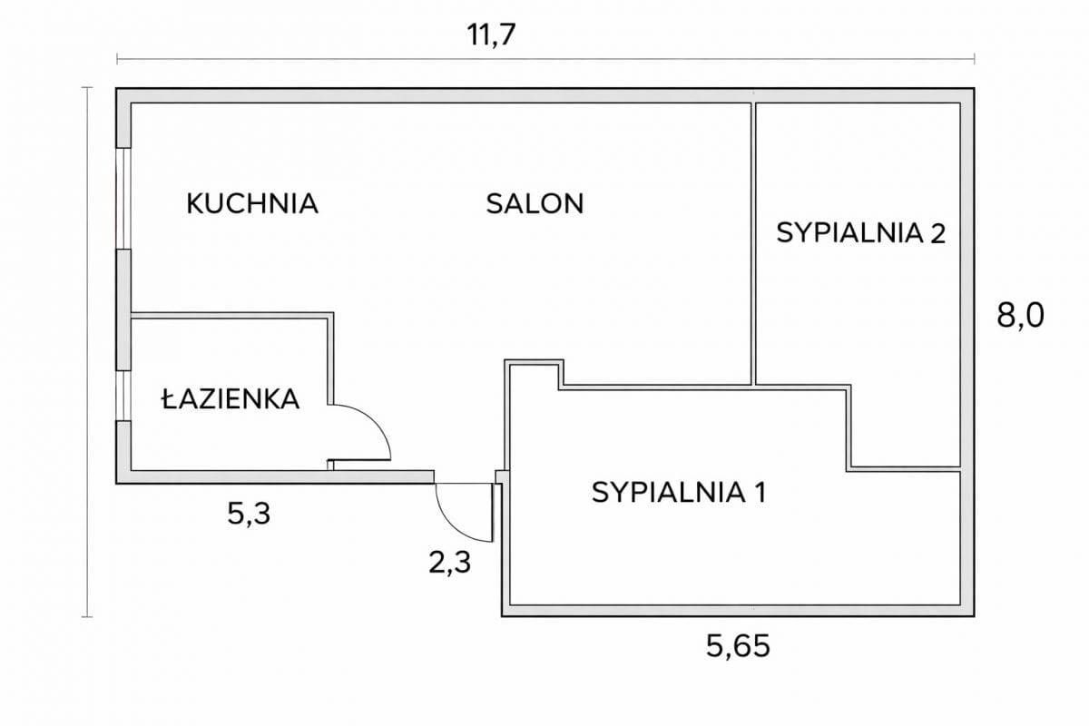 Mieszkanie 3 pokojowe na Sprzedaż