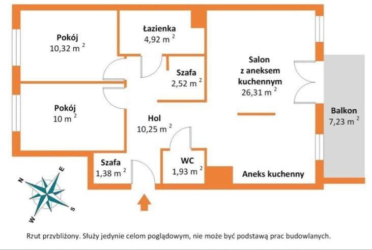 Mieszkanie 3 pokojowe na Sprzedaż