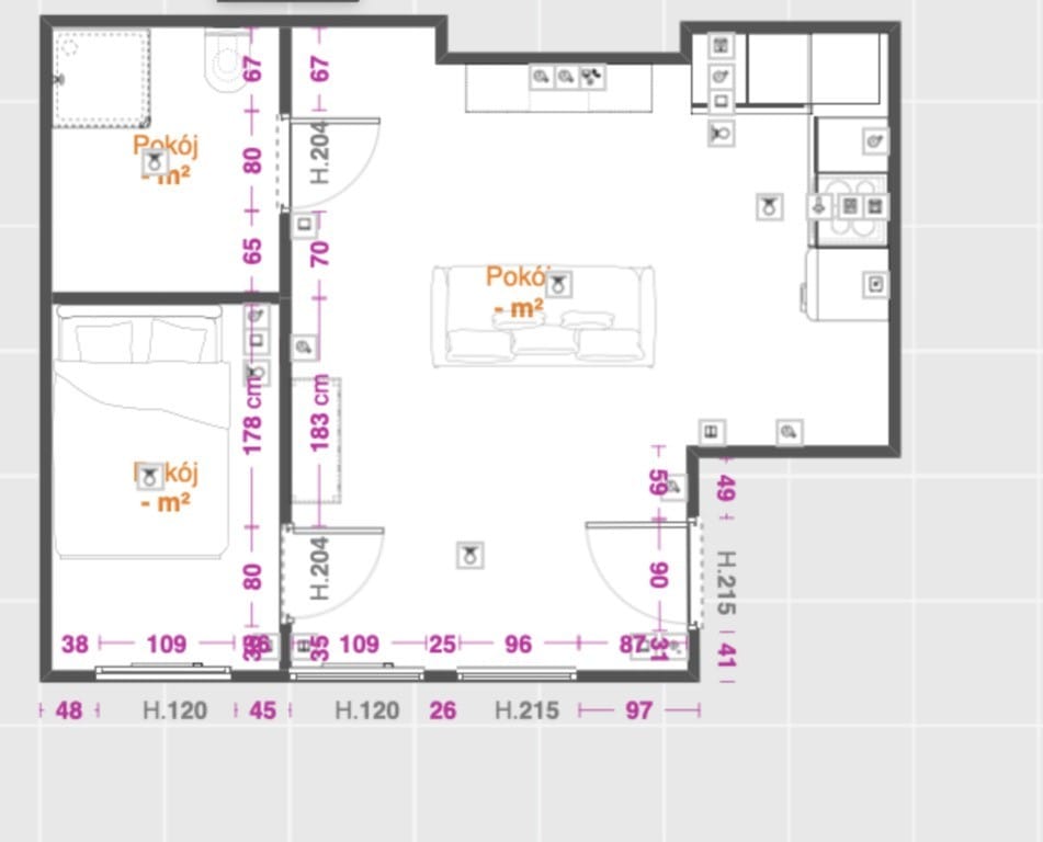 Mieszkanie 2 pokojowe na Sprzedaż