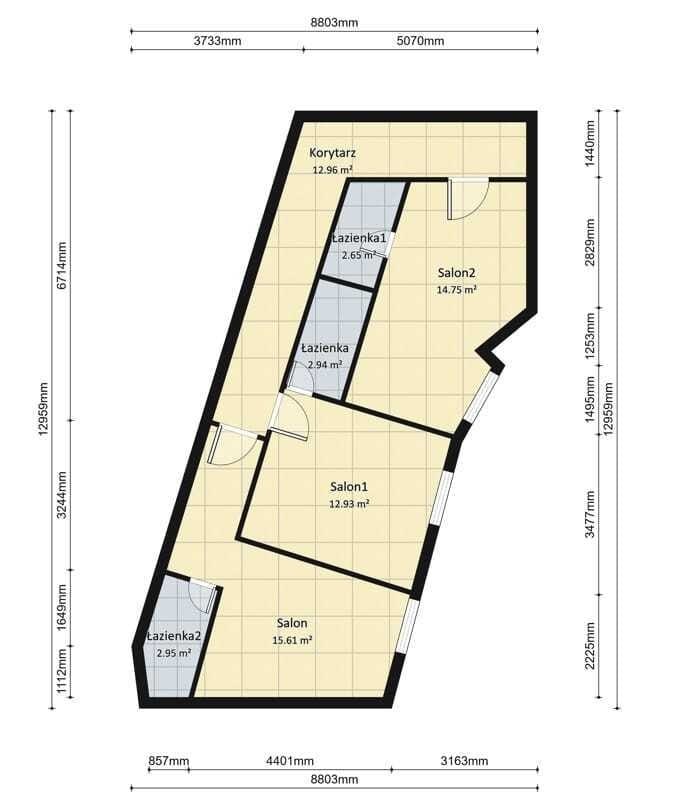 Mieszkanie 3 pokojowe na Sprzedaż