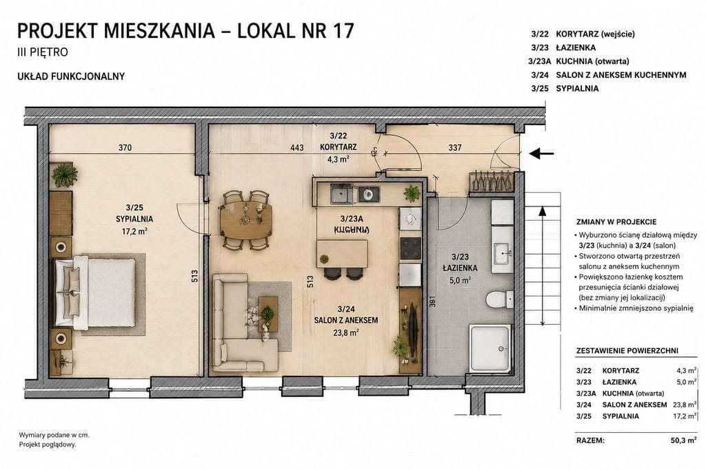 Mieszkanie 2 pokojowe na Sprzedaż