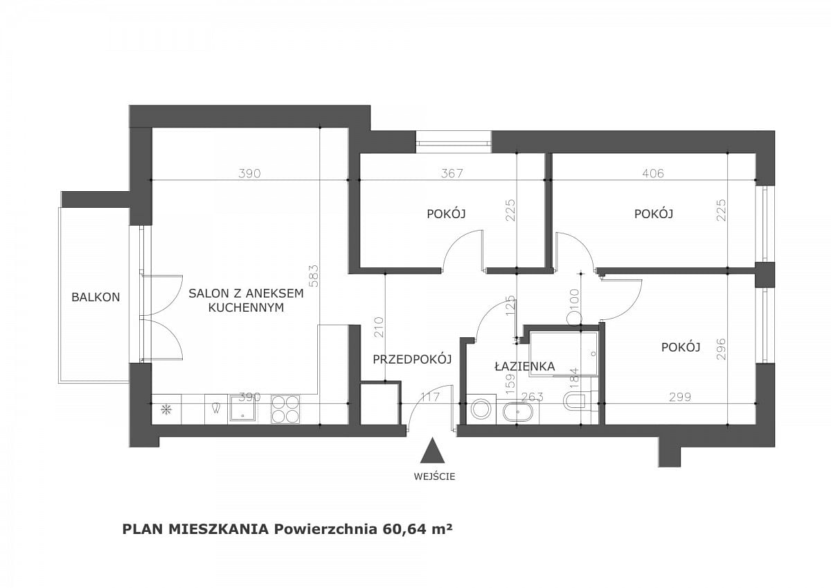 Mieszkanie 4 pokojowe na Sprzedaż