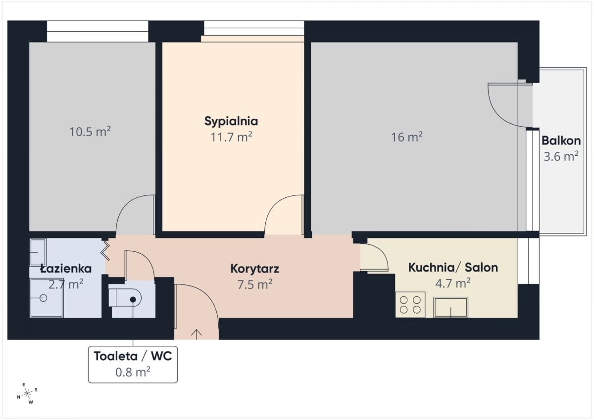 Mieszkanie 3 pokojowe na Sprzedaż