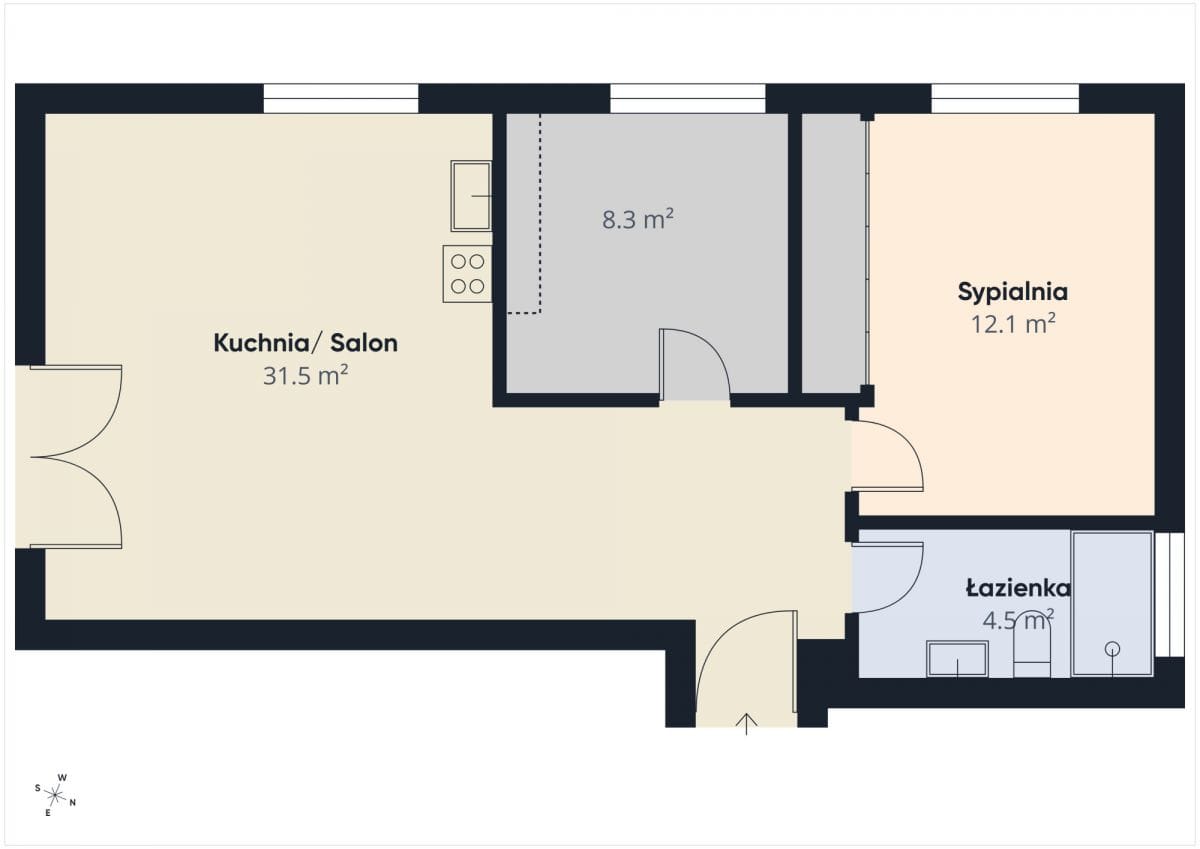 Mieszkanie 3 pokojowe na Wynajem