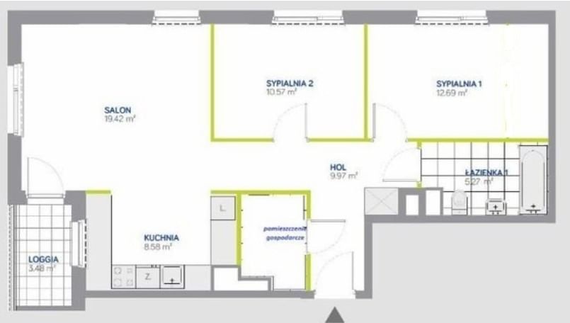 Mieszkanie 3 pokojowe na Sprzedaż