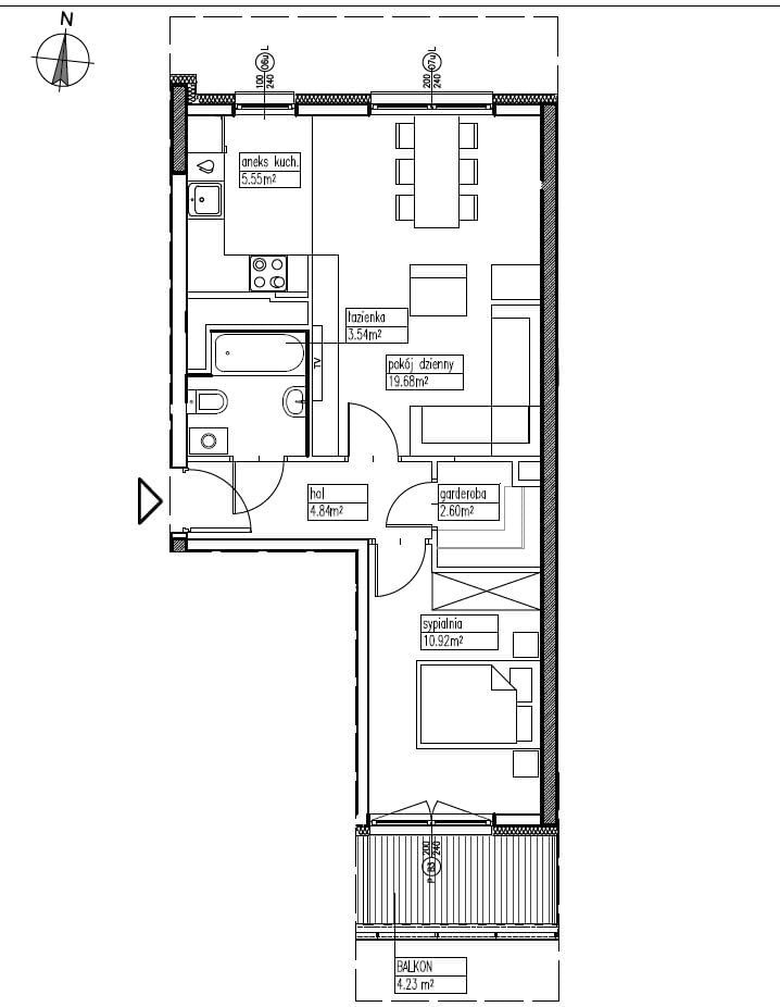 Mieszkanie 2 pokojowe na Sprzedaż