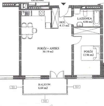 Mieszkanie 2 pokojowe na Sprzedaż