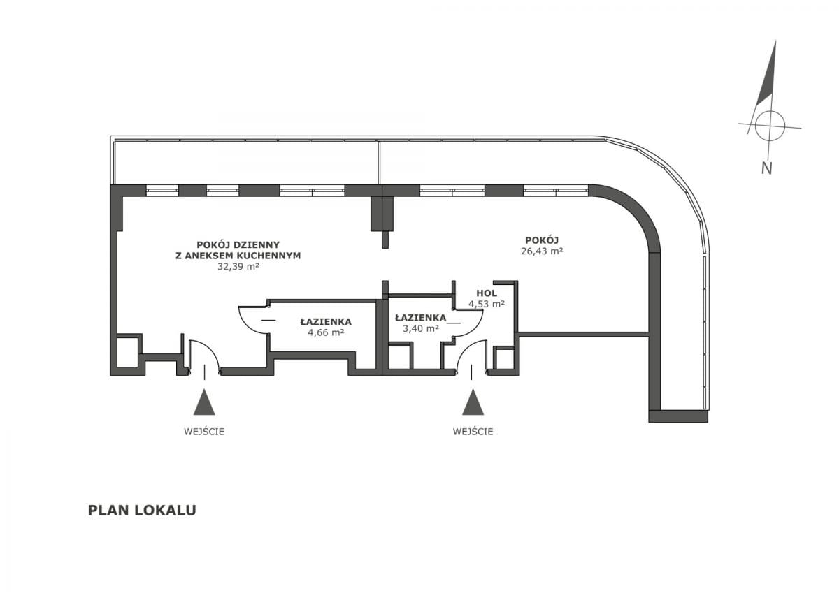 Mieszkanie 2 pokojowe na Sprzedaż