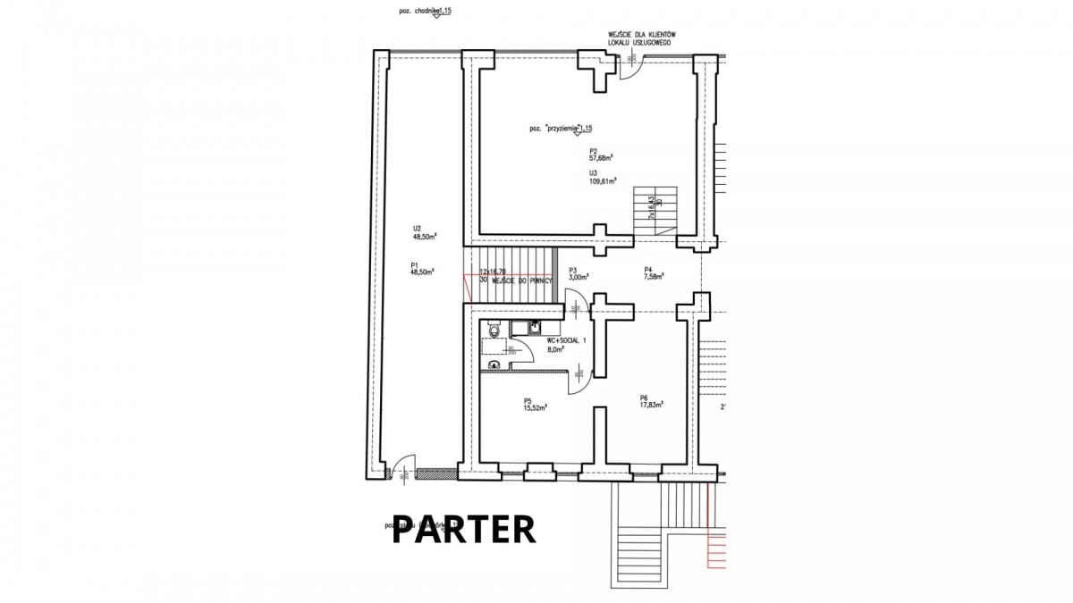 Lokal użytkowy  pokojowe na Wynajem