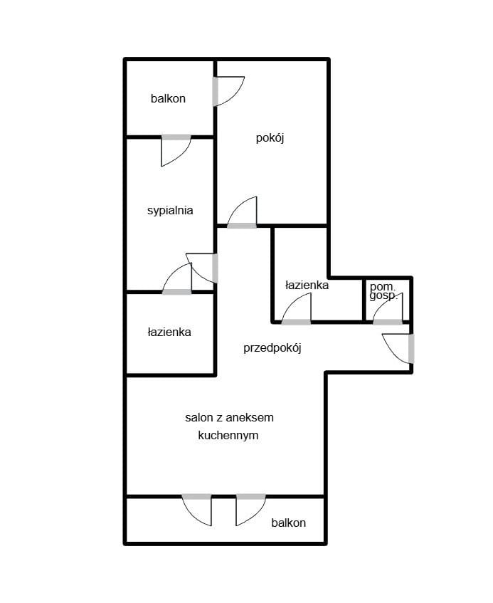Mieszkanie 3 pokojowe na Wynajem