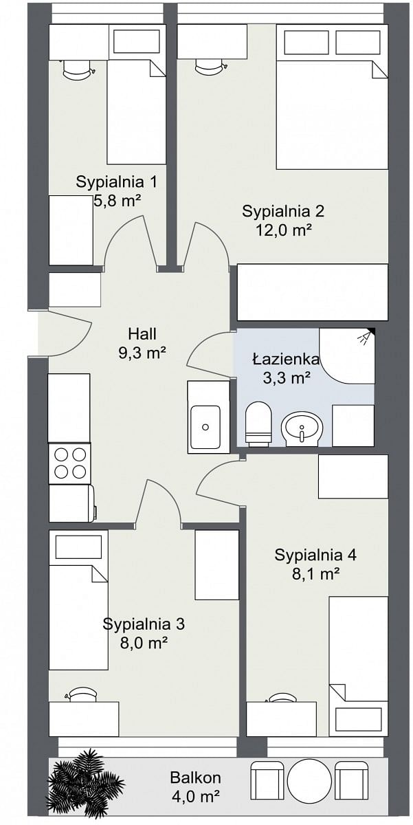 Mieszkanie 3 pokojowe na Sprzedaż