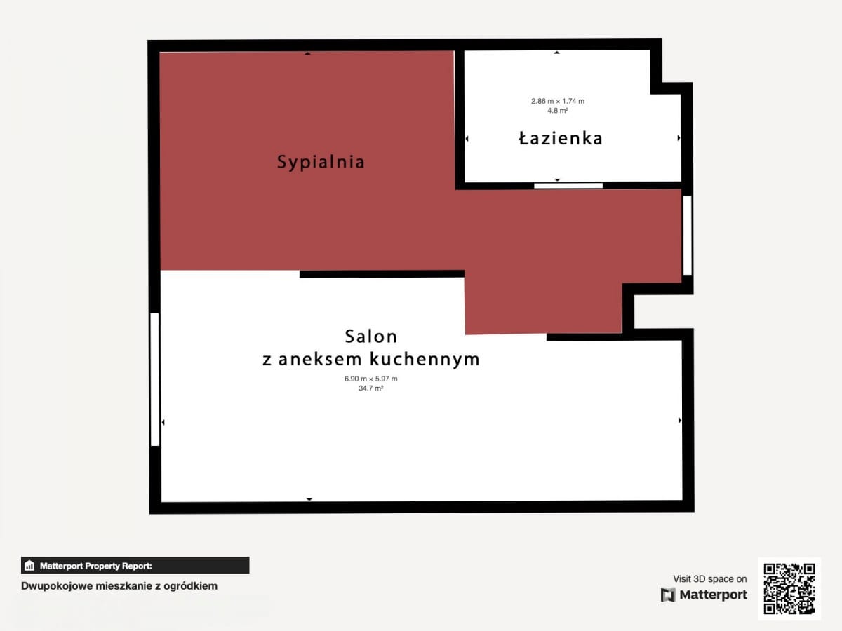 Mieszkanie 2 pokojowe na Sprzedaż