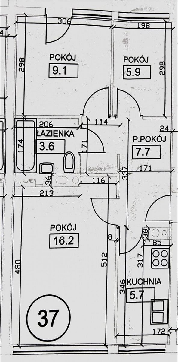 Mieszkanie 3 pokojowe na Sprzedaż