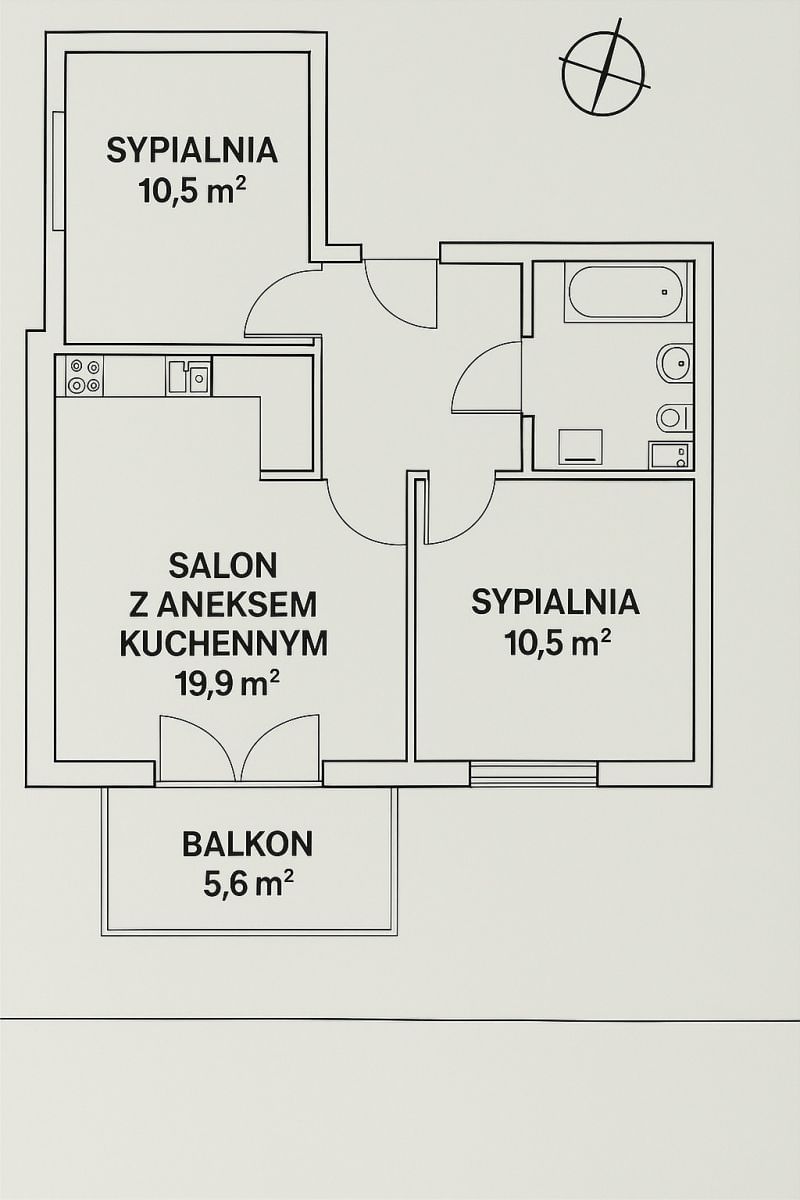 Mieszkanie 3 pokojowe na Sprzedaż