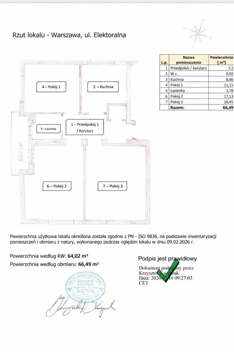 Mieszkanie 3 pokojowe na Sprzedaż
