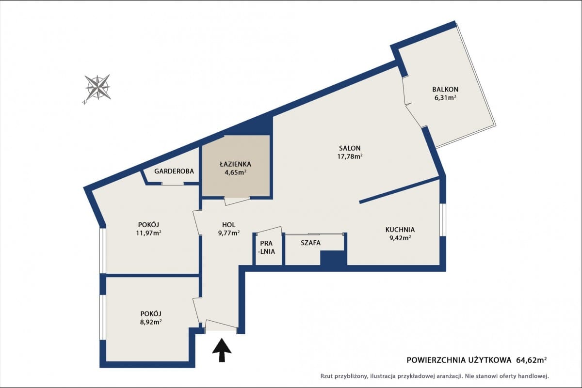 Mieszkanie 3 pokojowe na Sprzedaż