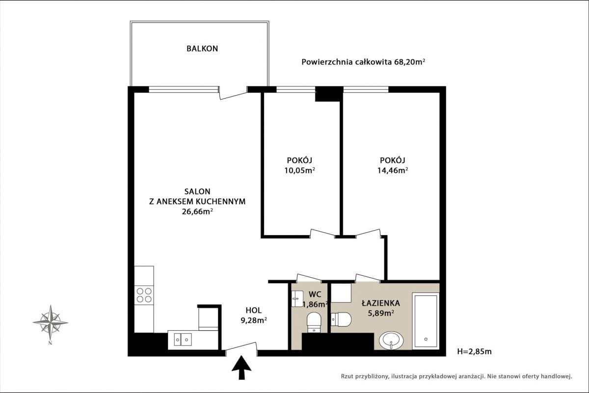 Mieszkanie 3 pokojowe na Sprzedaż