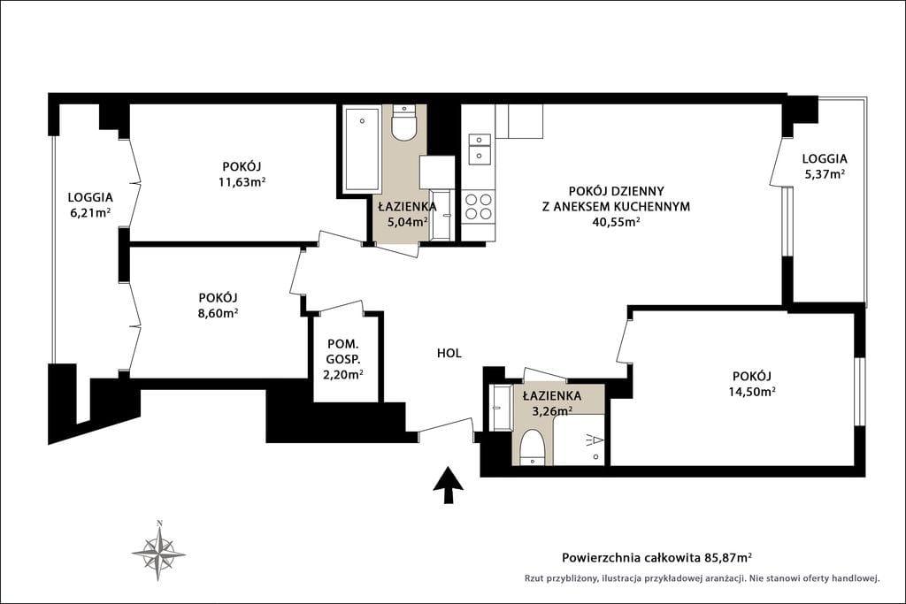 Mieszkanie 4 pokojowe na Sprzedaż