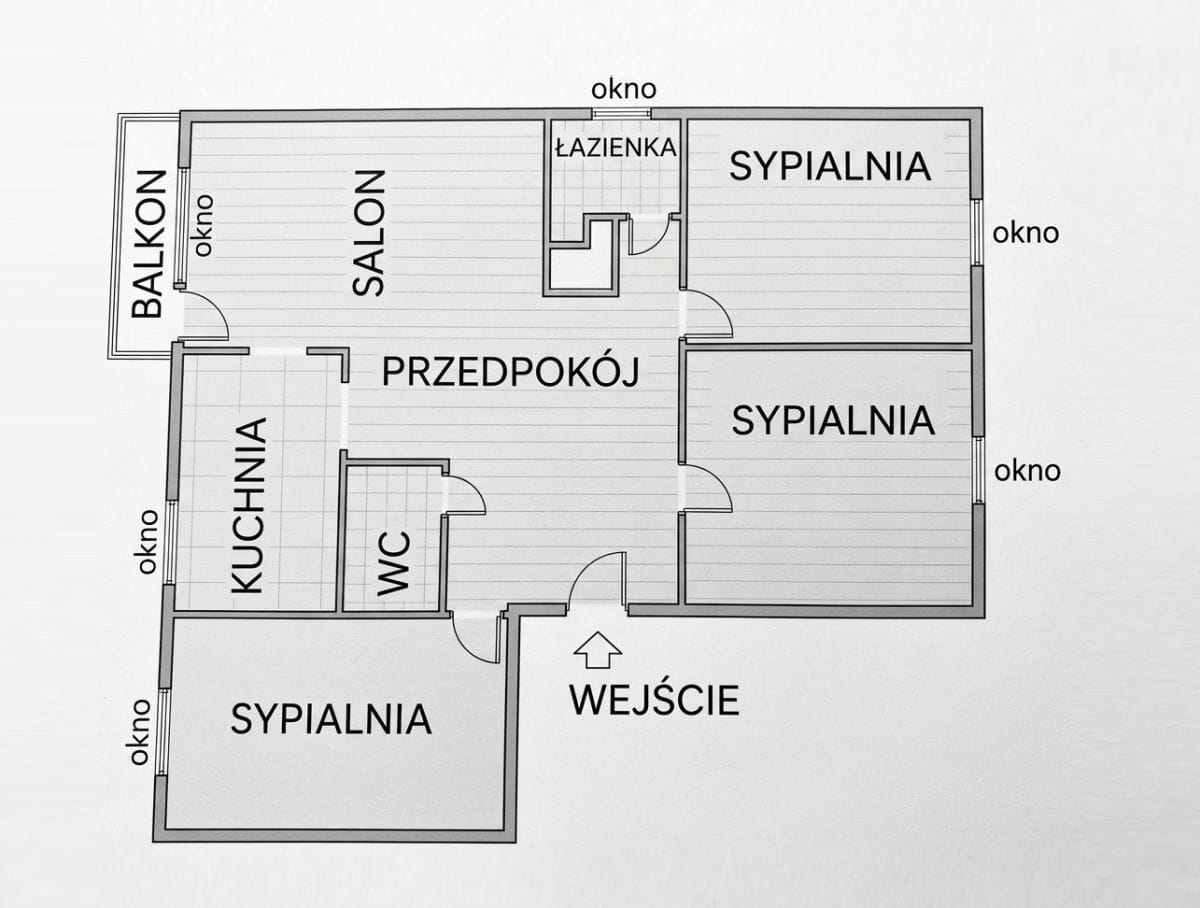 Mieszkanie 4 pokojowe na Wynajem