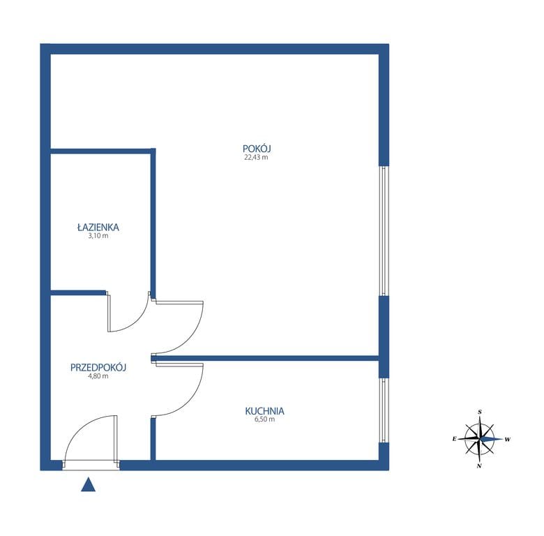 Mieszkanie 1 pokojowe na Sprzedaż