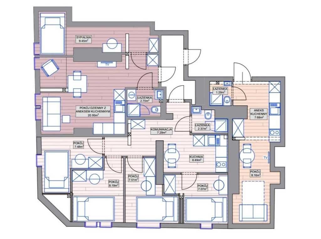 Mieszkanie 7 pokojowe na Sprzedaż