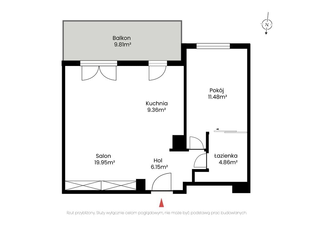 Mieszkanie 2 pokojowe na Sprzedaż