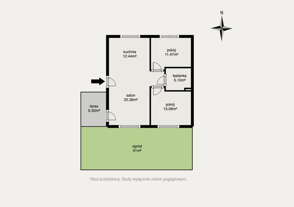 Mieszkanie 3 pokojowe na Sprzedaż