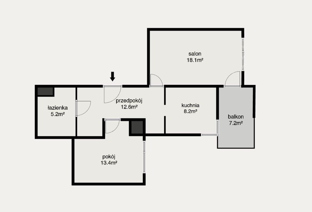 Mieszkanie 2 pokojowe na Sprzedaż