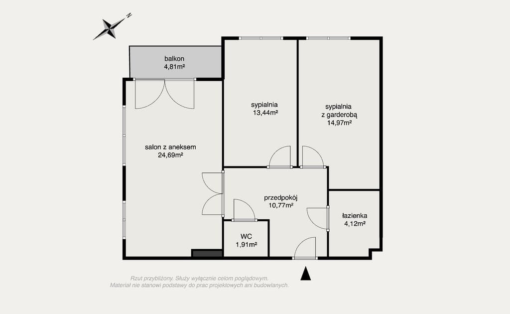Mieszkanie 3 pokojowe na Sprzedaż
