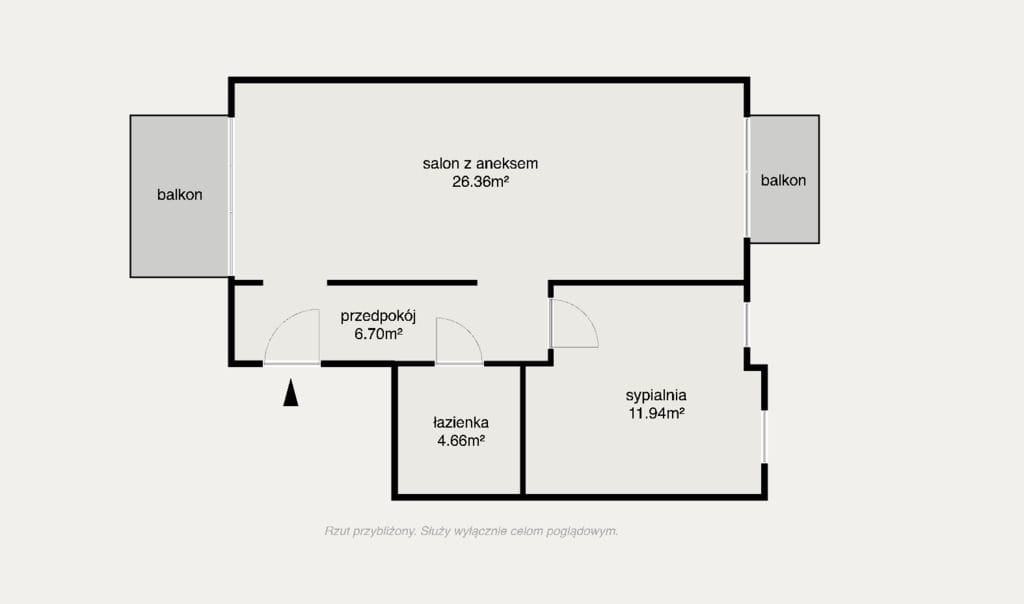 Mieszkanie 2 pokojowe na Sprzedaż