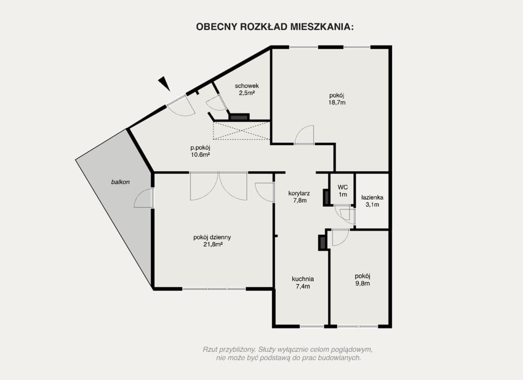 Mieszkanie 4 pokojowe na Sprzedaż