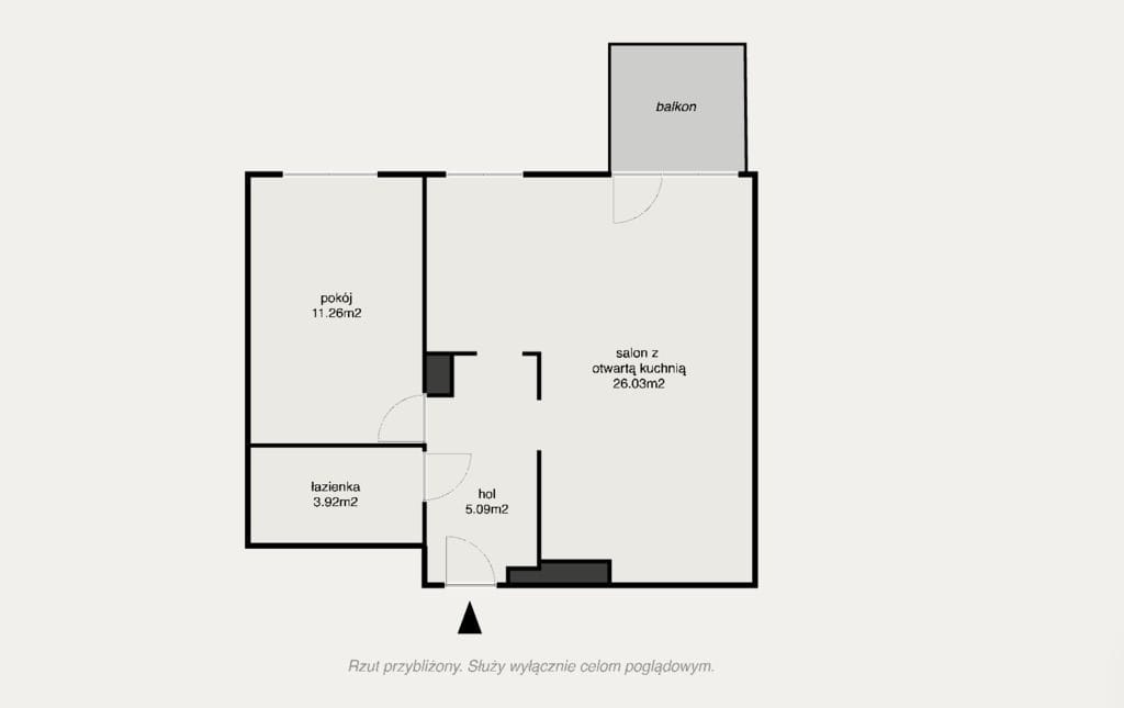 Mieszkanie 2 pokojowe na Sprzedaż