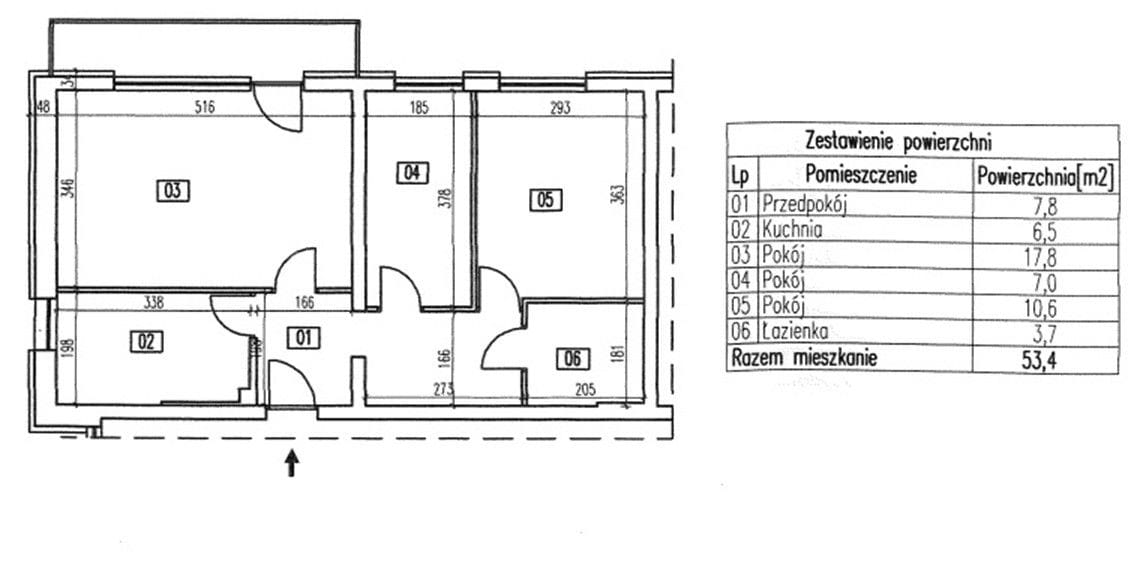 Mieszkanie 3 pokojowe na Sprzedaż