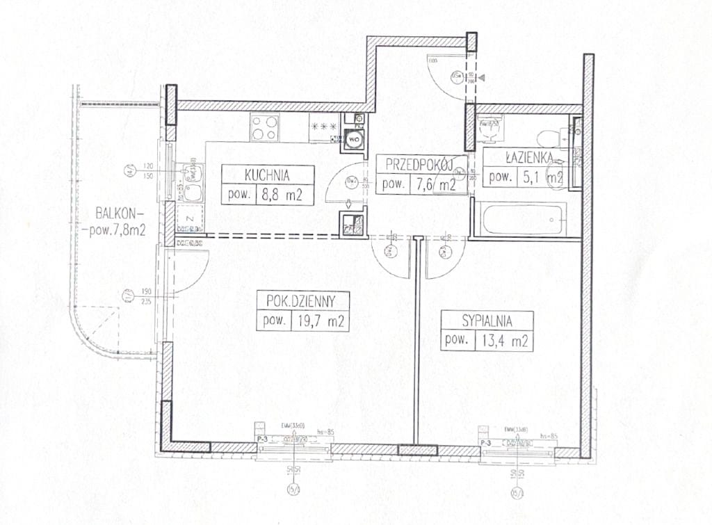 Mieszkanie 2 pokojowe na Sprzedaż
