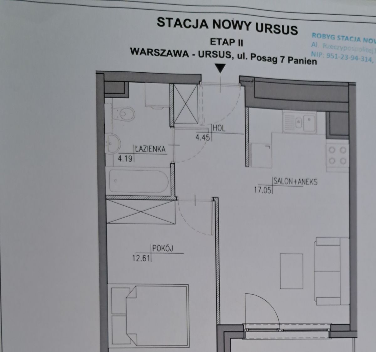 Mieszkanie 2 pokojowe na Sprzedaż